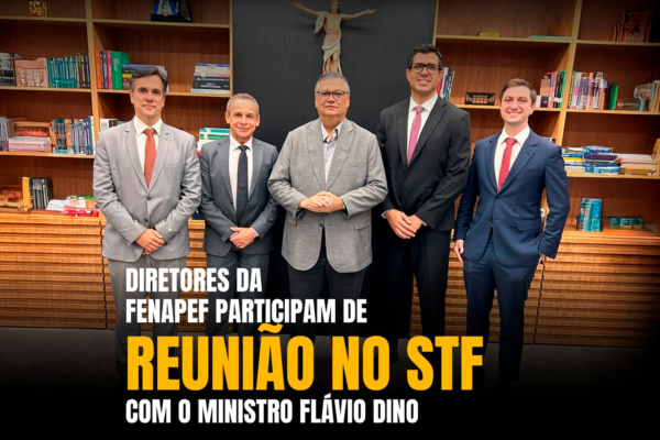 Diretores da Fenapef participam de reunião no STF com o ministro Flávio Dino